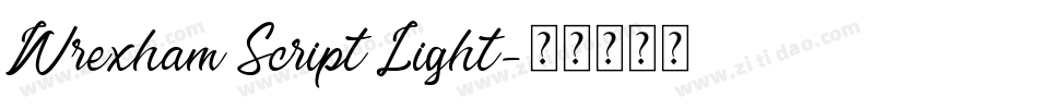Wrexham Script Light字体转换